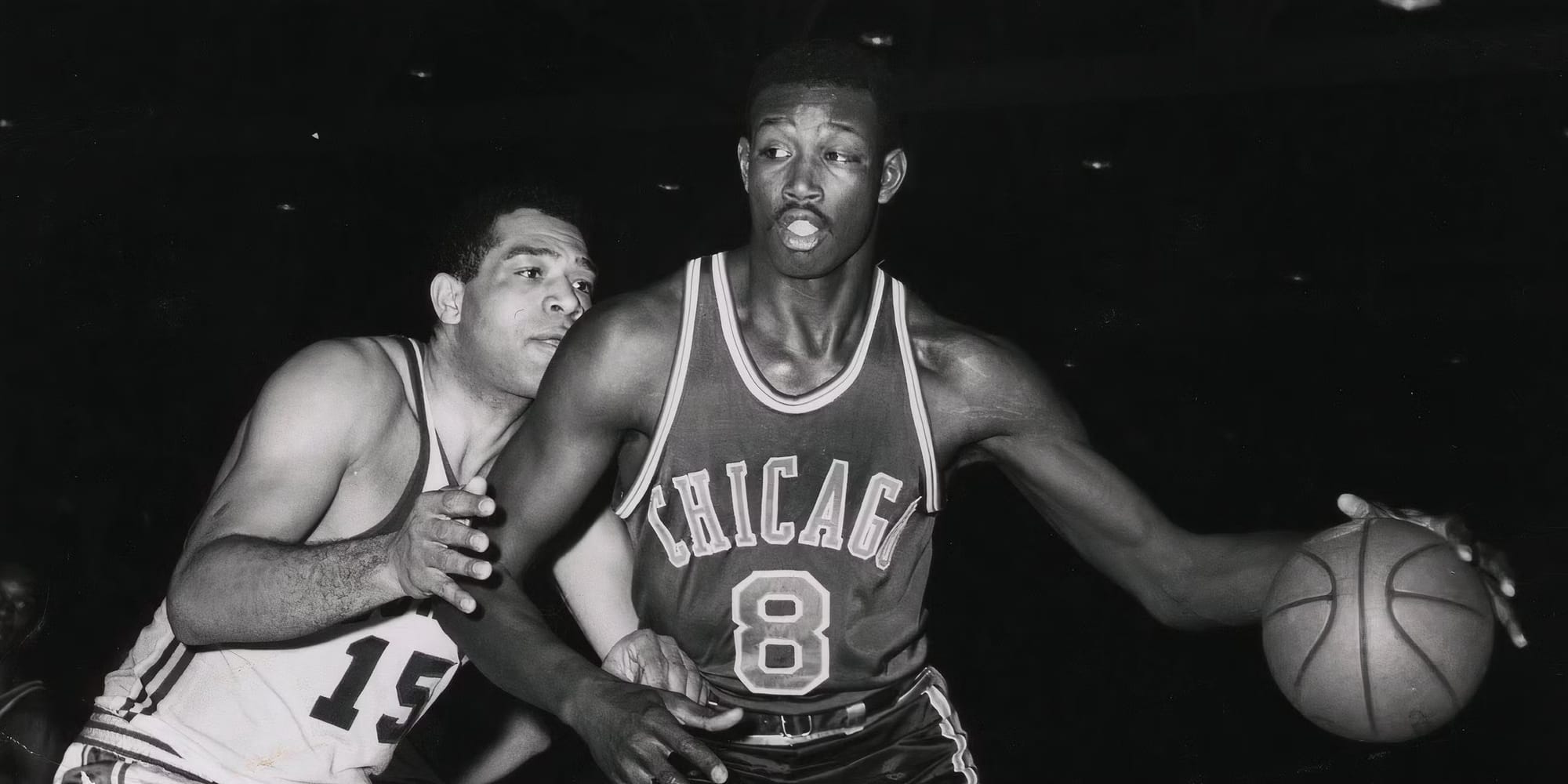 Walt Bellamy sous le maillot des Chicago Zephyrs